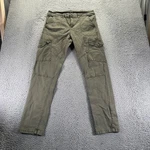 Watsons Cargo Pants Mens 32X33 Green Cotton Stretch Slim Straight Workwear Pre-owned. Price: $25.99.