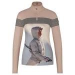 Bogner Women's BELINE1 First Layer Zip Neck Top Skier - Caramello Size 12 New. Price: $299.95.