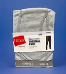 New Hanes Men Tagless Gray Solid Print Thermal Base Layer Pants Size Small. Price: $16.99.