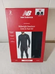 2-PIECE Set New Balance Midweight Base Layer Crew / Pant Men Medium Black Sealed. Price: $33.96.