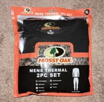 Mossy Oak Men's Thermal Moisture Wicking Base Layer Set Long Johns Black Xl New. Price: $17.99.