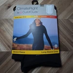 New Xl Climate Right By Cuddl Duds Black Stretch Fleece Long Sleeve Crew. Price: $14.99.