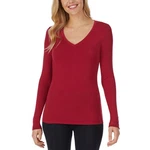 Cuddl Duds Softwear Stretch Long Sleeve V-neck Top Women Red Xl New. Price: $32.00.