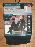Nwt Climate Right By Cuddl Duds Base Layer Thermal Guard Black Leggings Size New. Price: $14.98.