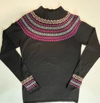 Sweaty Betty Sz Merino Fair Isle Base Layer Top Long Sleeve Nordic Print Pre-owned. Price: $25.99.