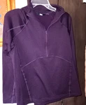 Lands End Women's Eggplant 1/4 Zip Long Sleeve Thermal Top Size Pre-owned. Price: $8.00.
