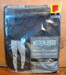 Mission Ridge Men's Premium Thermal Bottoms Ankle Length Black Xl New. Price: $8.00.