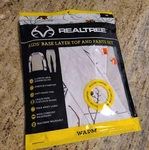 New! Realtree Youth Size Base Layer Top & Pants Set White Camo Sticks Leaves. Price: $13.50.