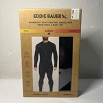 Eddie Bauer Heavyweight Baselayer Crew And Pant 2 Piece Set Men's Black Nwt New. Price: $36.97.
