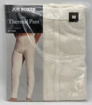 Joe Boxer Thermal Pant Waffle Knit Mens Medium 32-34 Ankle Length Beige Vtg New. Price: $22.49.