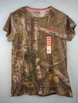 New Realtree Xtra Women's Camo Short Sleeve T-shirt Birch Trees Crew Neck Sz. Price: $10.00.