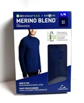 Paradox Men's Merino Blend Drirelease Performance Base Layer Shirt/top - Navy New. Price: $26.98.