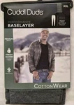Mens Cuddl Duds Midweight Cottonwear Performance Base Layer Pants Grey Size Xxl New. Price: $18.95.