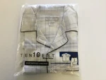 Ten West Men Sleepwear Short Sleeve And Pant Set Cotton Blend Blue White Size Xl New. Price: $16.99.