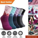 Thermal Merino Wool Hiking Socks For Women - 5 Pairs, Warm & Breathable New. Price: $29.99.