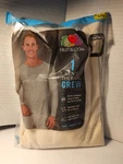 Fruit Of Loom Men's Natural White Crew Neck Thermal Top Shirt New. Price: $9.89.