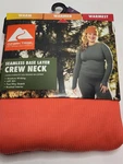 Ozark Trail Seamless Base Layer Crew Neck Warmer Orange Winter Womens Top New. Price: $9.95.