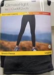 New! Cuddl Duds Climateright Womens Stretch Fleece Black Base Layer Legging.xxl.. Price: $8.99.