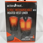 New Action 5 Volt Rechargeable Heated Vest Liner W/ Power Bank Unisex L/xl. Price: $69.99.