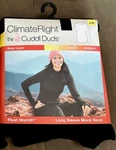 Climate Right Cuddl Duds Plush Warmth Mock Neck Crew Black Base Layer Women Lrg New. Price: $12.99.
