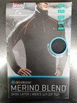 Paradox Men's 1/4 Zip Top Marino Blend Base Layer Black Mix New. Price: $24.99.