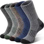 Merino Wool Socks For Men, 5 Pairs Thermal Warm Hiking Super Thick Crew Work ... New. Price: $15.75.