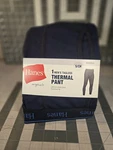 Hanes Men Small Thermal Pant Tagless Navy Comfort Elastic Functional Fly New. Price: $12.99.