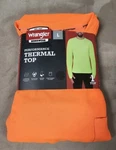 Wrangler Men's Workwear Performance Thermal Top Shirt Safety Orange Large Pocket New. Price: $9.99.