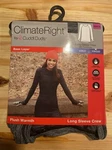 Climate Right Cuddl Duds Black/gray Plush Warmth Ls Crew Women's Size Xs Nip New. Price: $10.90.