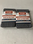 (X2)-WRANGLER Midweight Base Layer Pants Gray Tag Free Stretch Large Lot Set New. Price: $20.99.