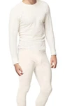 Mens Thermal Underwear Set Top/bottom Medium Waffle Long Johns White Place Stree New. Price: $18.41.