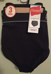 Hanes Women's Xl Seamless Rib Hi-leg Bikini Underwear 3 Pack Black Beige #10726 New. Price: $12.50.