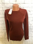 $115 Smartwool Women Merino Base Layer Crew Top-pecan Brown Heather New. Price: $37.99.