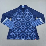 Krimson Klover 1/4 Zip Shirt Womens Large Blue Snowflake Ski Base Layer Top Pre-owned. Price: $64.88.