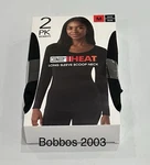 32 Degrees Heat Women's 2-PACK Long Sleeve Scoop Neck Tee, Black/black, New. Price: $19.76.