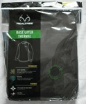 Realtree Men's Fitted Base Layer Thermal Long Sleeve Top Black Size (42-44") New. Price: $10.99.