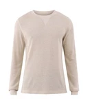 George Men 3XL Long Sleeve Thermal Crew Tee Top Super Soft Oatmeal Heather New. Price: $14.95.