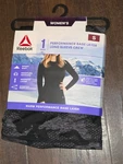 Reebok Womens Performance Base Layer Long Sleeve Crew Top Shirt Black Sz * New. Price: $10.99.