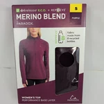 New Paradox Merino Blend Womens Small Top Performance Base Layer Purple Eco. Price: $16.00.