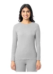 Fruit Loom Womens (12-14) Waffle Crew Top Soft Thermal Wicking Grey New. Price: $12.95.