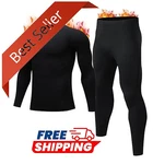 Thermal Underwear For Men, Mens Long Johns Large, Black New. Price: $32.55.