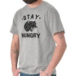 Stay Hungry Tiger Wolf Hangry Gym Workout Womens Crewneck Shirt Tee New. Price: $19.99.