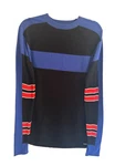 Sweaty Betty Merino Wool Sweater Black Stripe Cozycore Outdoor Ski Minimalist Pre-owned. Price: $34.99.