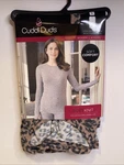 Women Cuddl Duds Long Sleeve Crew Thumb Holes Top Soft Knit Leopard Sz New. Price: $19.99.