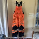 Ergodyne Glow Wear Hivis Orange Bibs Snow Pants Overalls Mens Medium Blue Collar Pre-owned. Price: $18.99.