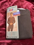 Nos Men Trufit Dark Brown Thermal Underwear Set 2XL Xxl New!. Price: $16.95.