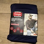 New Wrangler Workwear Performance Base Layer Top Med Under Shirt Cool Navy Blue. Price: $14.97.
