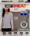 32 Degrees Women's Pack Light Thermal Baselayer Top White/gray Large 12-14 New. Price: $15.90.