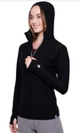Women Merino Wool Base Layer Hoodie Lightweight Thermal Long Sleeve Black Xs New. Price: $24.99.
