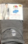 Fruit Of Loom Thermal Long Sleeve Crew Shirt Gray Cotton Blend Women Large New. Price: $10.91.